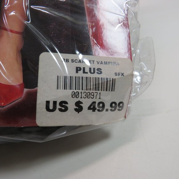 Scarlet vampire adult full figure costume (2)piece top and skirt ladies size - Picture 13 of 15